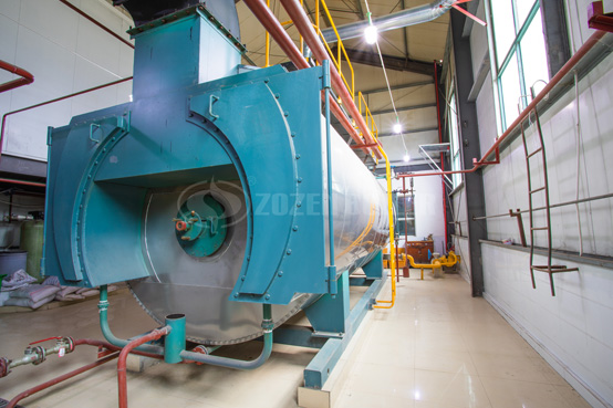出口乌兹别克斯坦化工行业90吨SZS系列沼气蒸汽锅炉项目